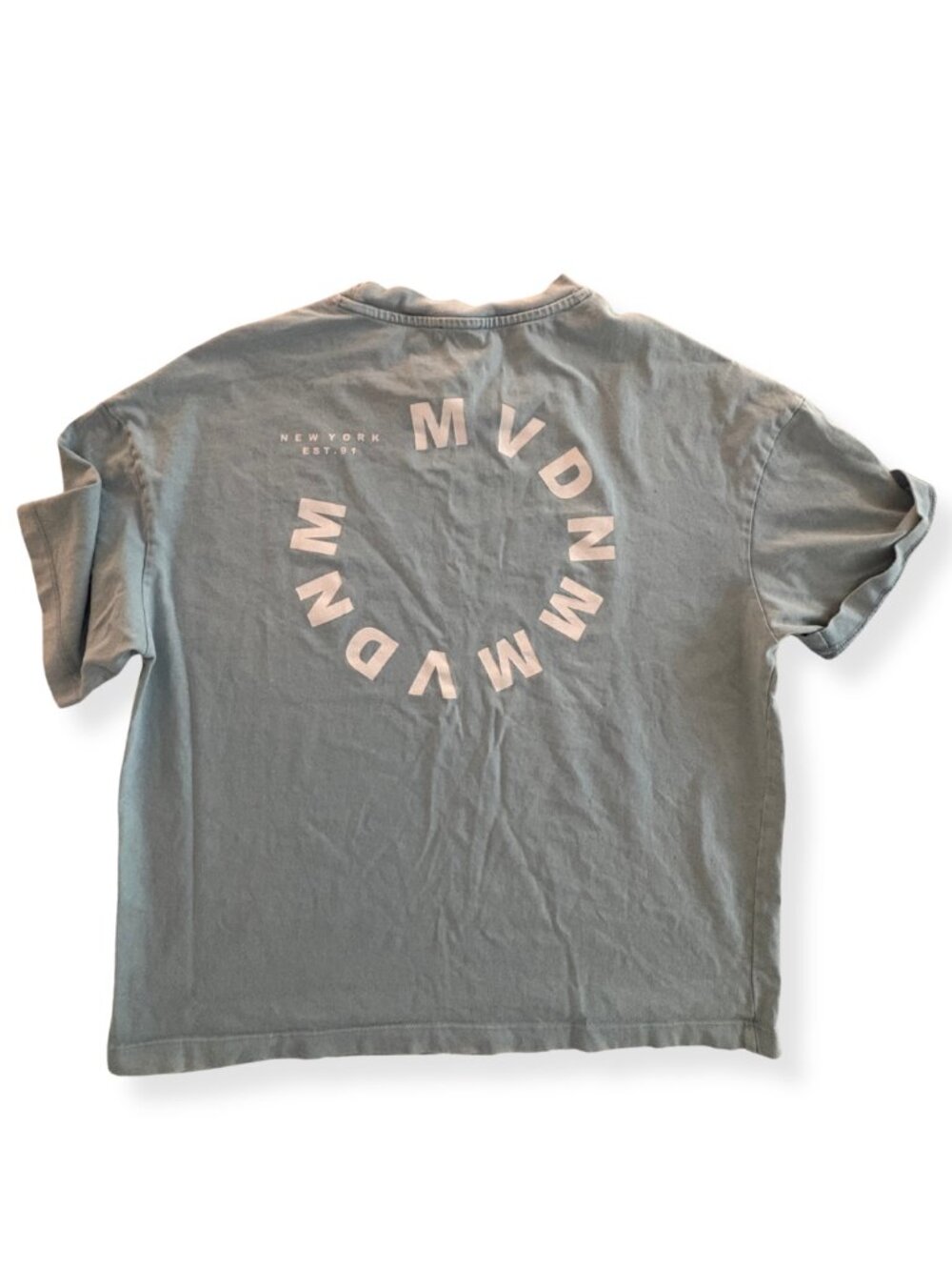 Mavi Oversized Graphic T-Shirt Blue Size M New York Logo Tee - Picture 3 of 5